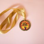Medalla metálica con impresión personalizada
