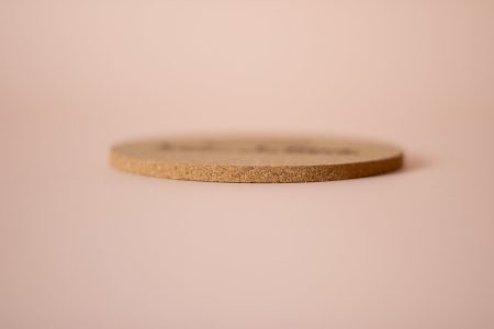 grosor de posavasos de corcho redondos 5mm